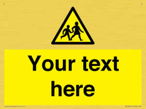 Custom Warning children Sign